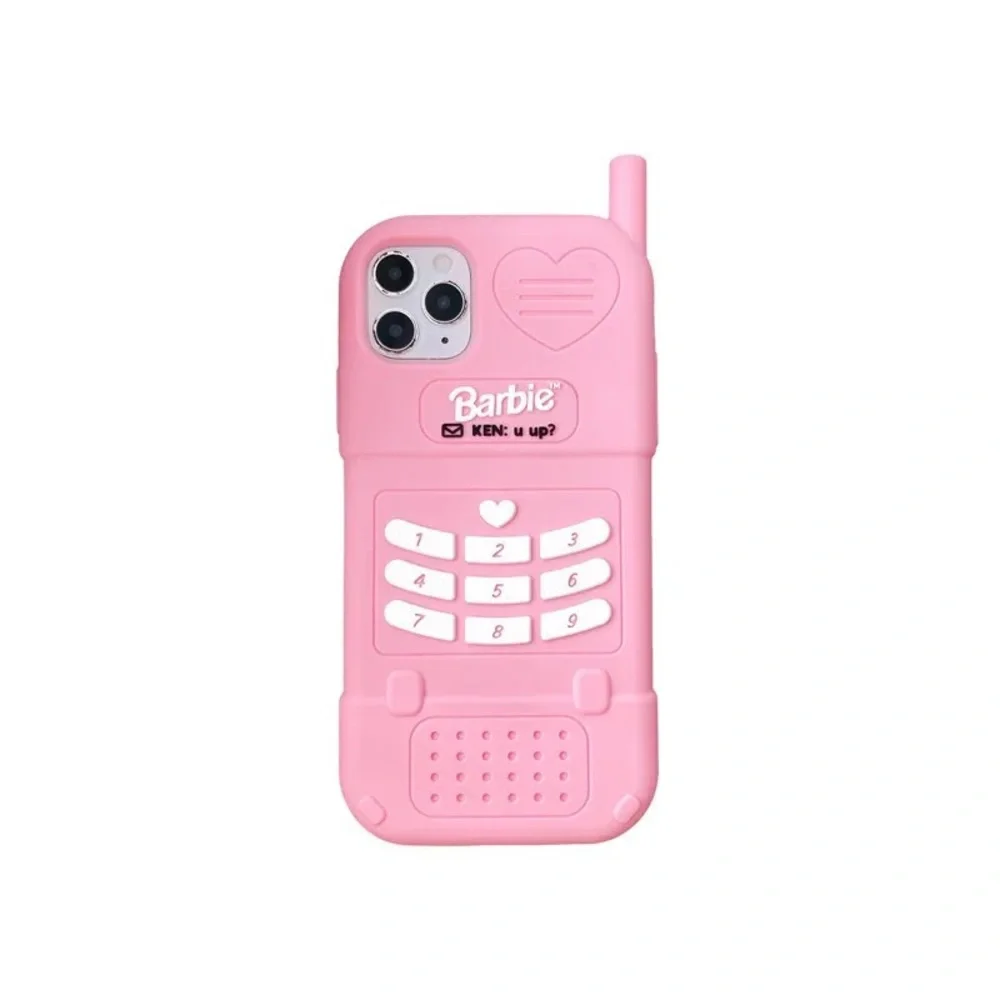 Cute Pink Barbie Girl Pink Phone Anti Drop ( iPhone 13)